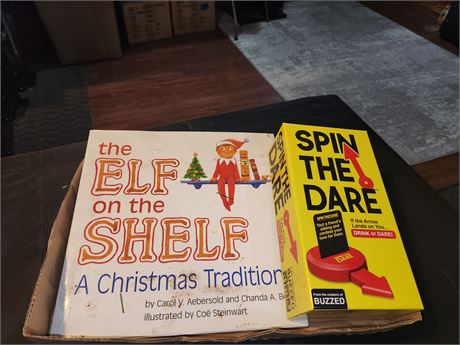 Elf on the shelf book & Dare game