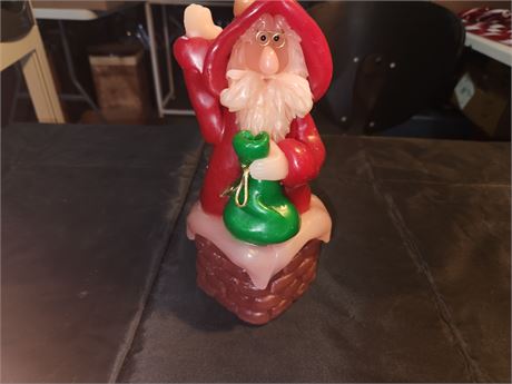 Northern Lights Candles Collectors Series.  Santa Claus Candle.