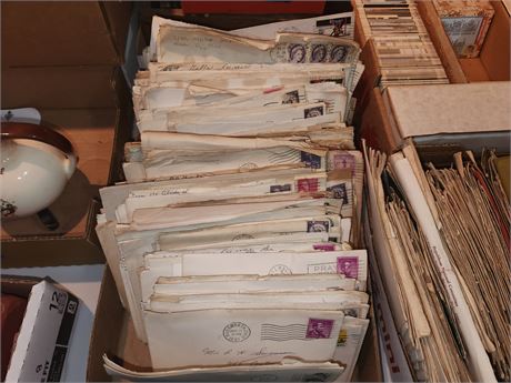 Flat Of Envelopes With Stamps