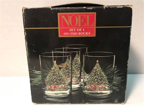 Noel Set of 4 On-The-Rocks