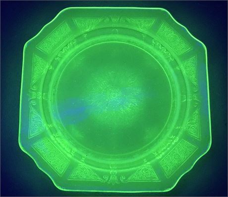 Green Glass Plate
