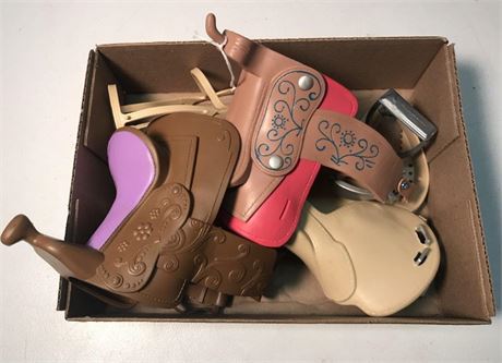 Flat of Kids Toys Horse Saddles