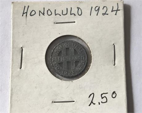 1924 Honolulu Coin