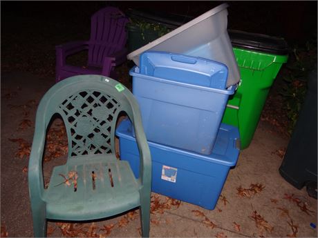 Totes and chair
