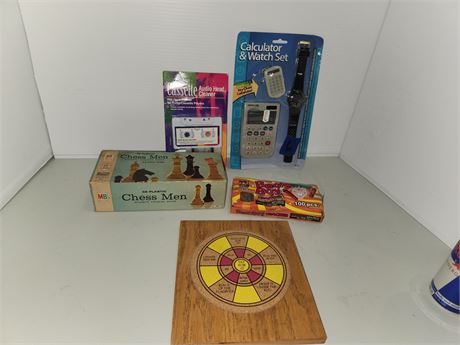 Calculator & Chess Pieces