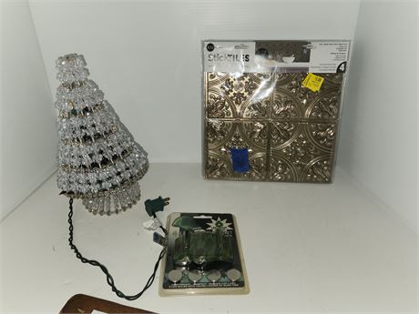 4 Sets Of Sticklets & Hat Light & Christmas Tree
