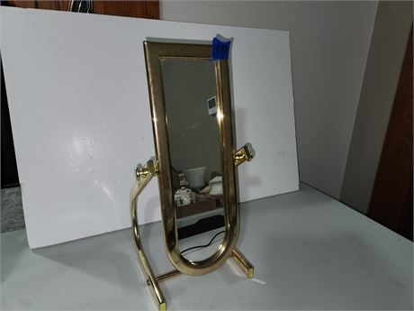 Brass Table Top Mirror