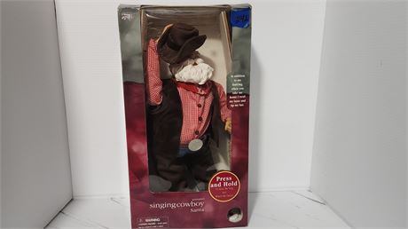 Holiday Time Singing Cowboy Santa
