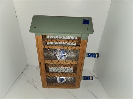 Wine Rack & 2 Grey Goose Bottles