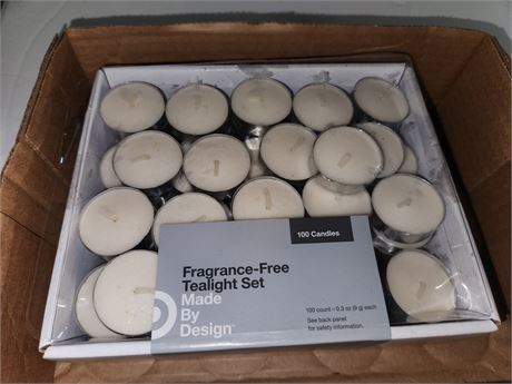 Box of New Tea Light candles & Frontline Flea Drops missing 1 Tube