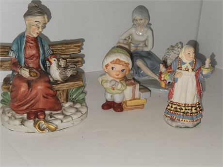 Lot Of Marked Vintage Figurines