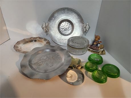 Hummel & Trays & Misc. Glass