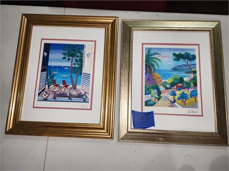 Lot Of 2 Beach Scene Paintings