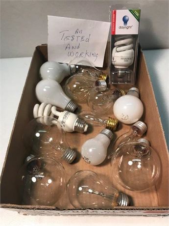 Flat of Misc. Light Bulbs (#4)