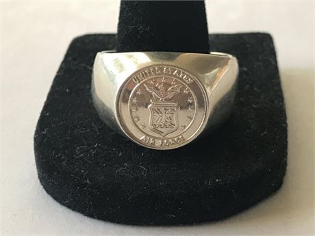 Stamped 925 USAF Size 9.5 Ring
