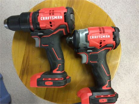 20 Volt Craftsman Drill Driver & Impact  Driver includes one battery and charger