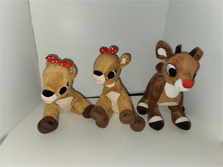 Lot Of Rudolph Collectable Plush Toys