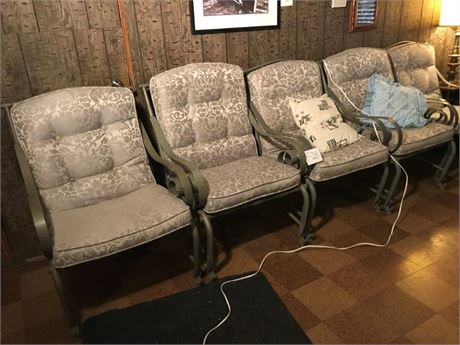 Set of 5 Patio Chairs