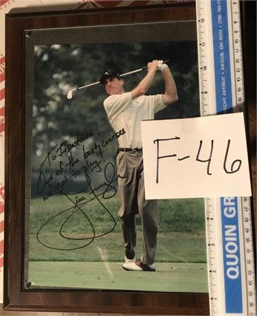 Signed Jim Furyk Photo