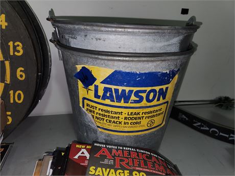 2 Metal Buckets