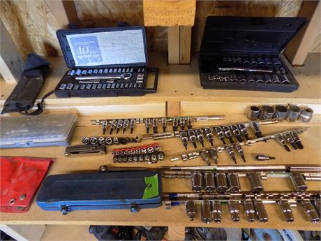 Socket Sets, Saw Blade Lot