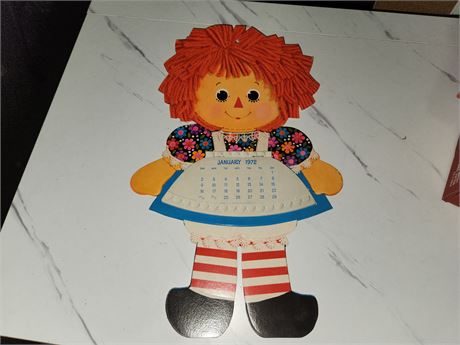 1972 Raggedy Ann Calender