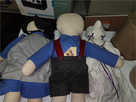 3 Amish Dolls