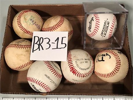 Flat of Baseballs