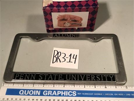 Penn State Clock & License Frame
