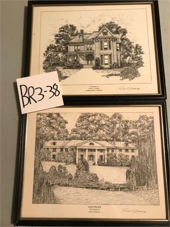 Signed Richard V Sebring Lithograph Prints