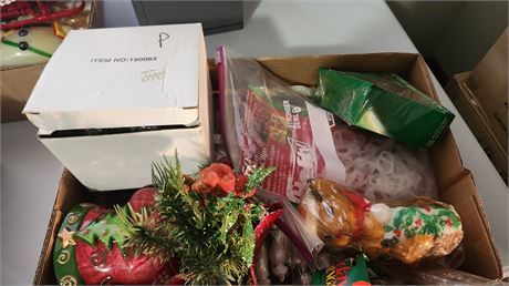 Lot Of Vintage Christmas Decorations