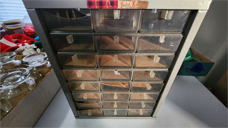 Small Metal Storage Container For Nuts & Bolts