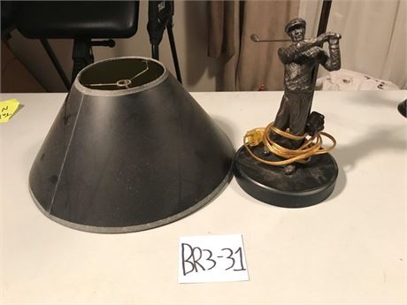 Golfer Statue Lamp