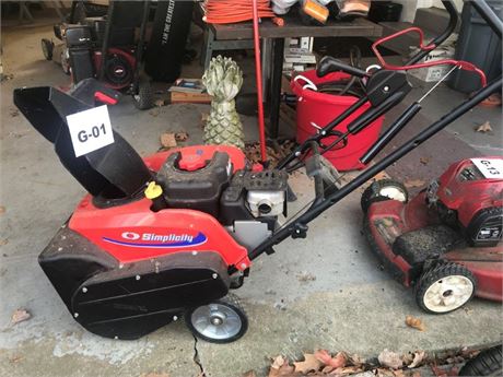 Simplicity Snow Blower, Electric Start