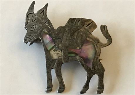 Stamped 950 Mexico Pin