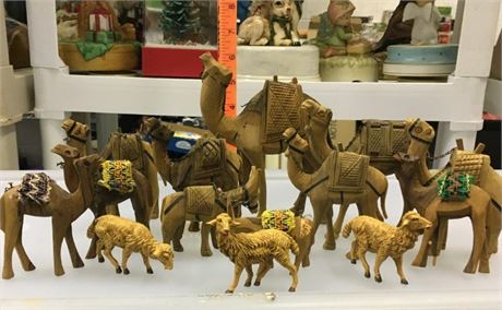 Wood & Resin Nativity Animals