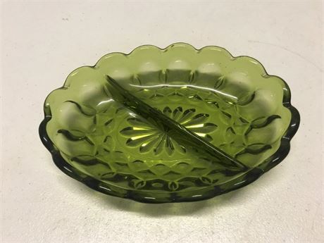 Divided Green Dish