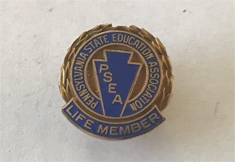 Stamped 1/10 10KGF PSEA Life Member Pin