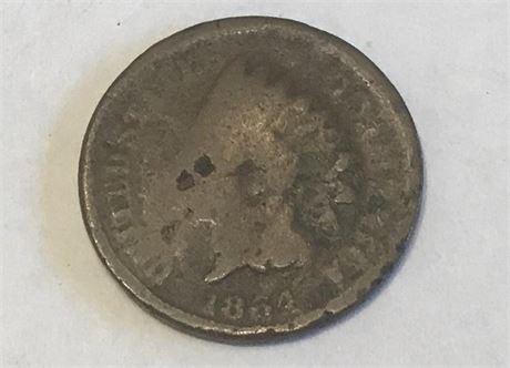 1864 US One Cent Coin