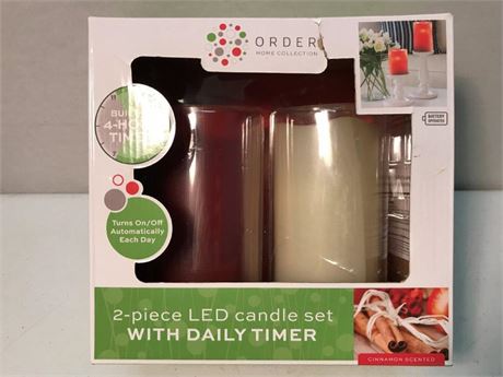 2 LED Candle Set