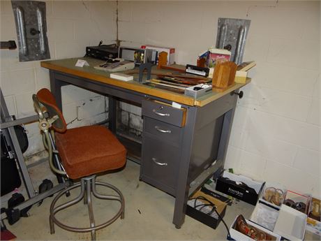 Drawing Table and Contents