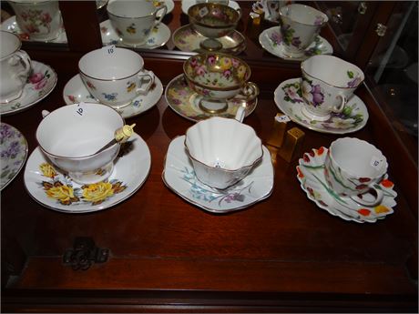 Teacups and Saucers.