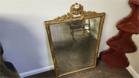 Vintage Mirror With A Vintage Ornate Frame