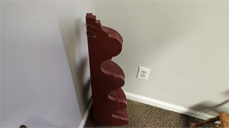Vintage Wood Corner Shelf