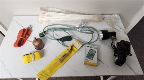 Lamp & Extension Cord & Misc. Items