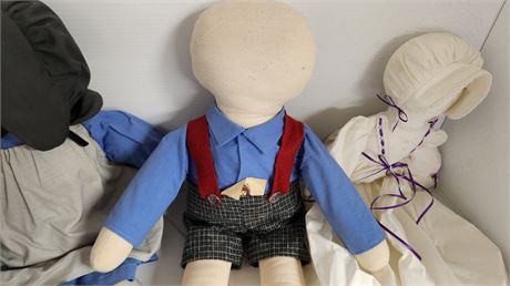 3 Amish Dolls
