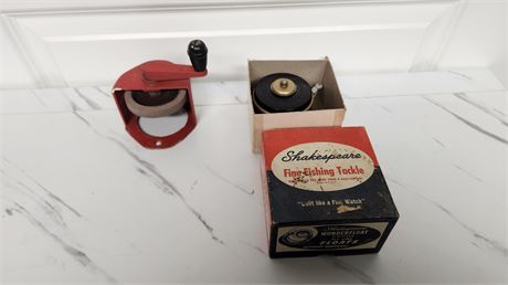 Knife Sharpener & Shakespear Fishing reel