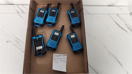 6 Motorola Talkabouts All Work One Missing Cover
