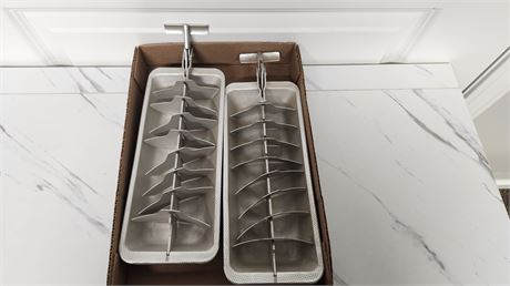 2 Vintage Ice Cube Trays