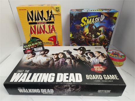 The Walking Dead, Smash Up, Ninja vs Ninja, Spot it, greed